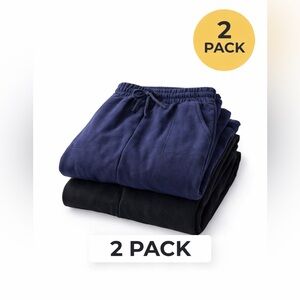 2-Pack Medium Navy and Black Sweatpants NWOT